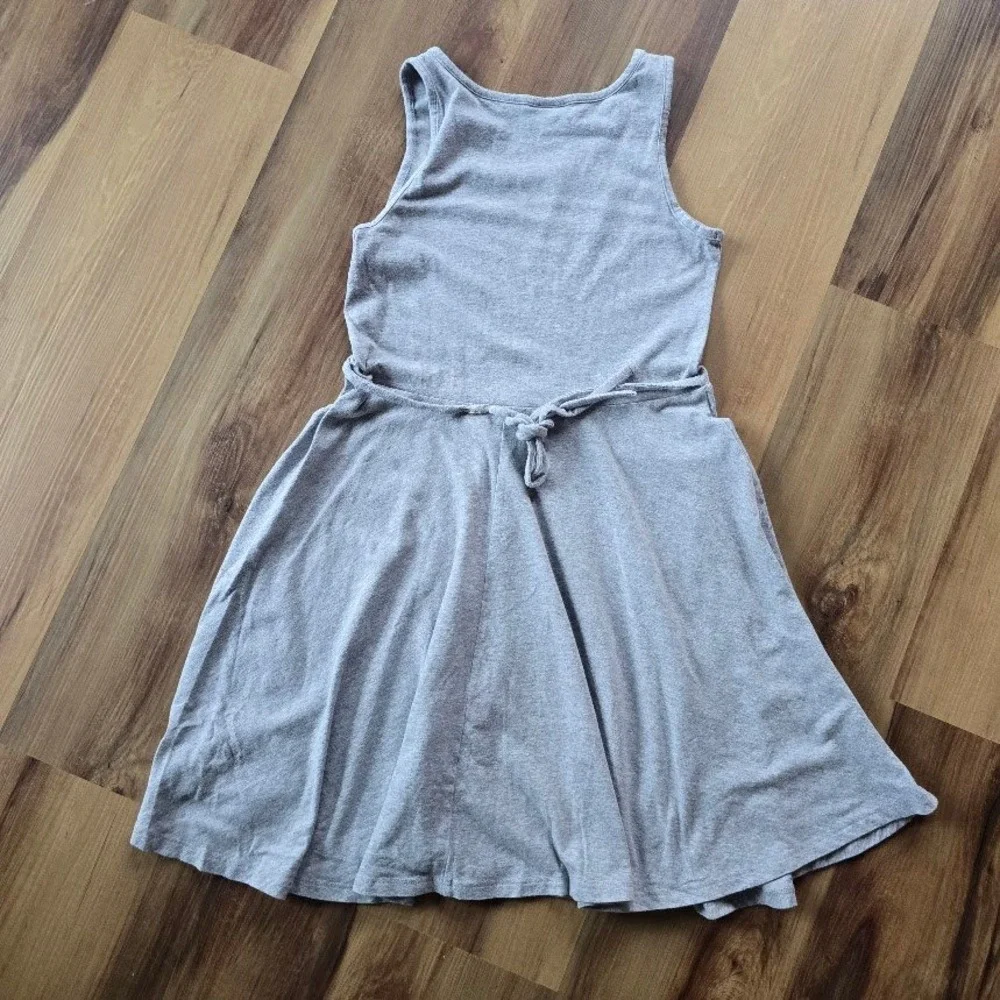 Justice Gray Skater Dress Neon Geometric Graphic Sleeveless Girls 14 Boho Casual